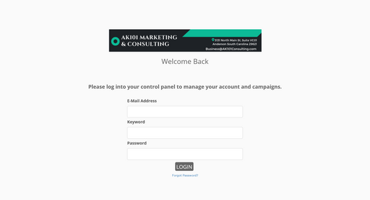 Customer Client Login Portal